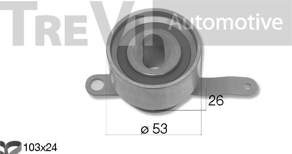 TREVI AUTOMOTIVE Комплект ремня ГРМ KD1482